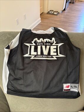 New Balance LIVE Lacrosse Training Pinnie - Black & White